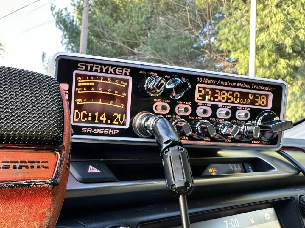 stryker 10 meter radio mounted in a truck