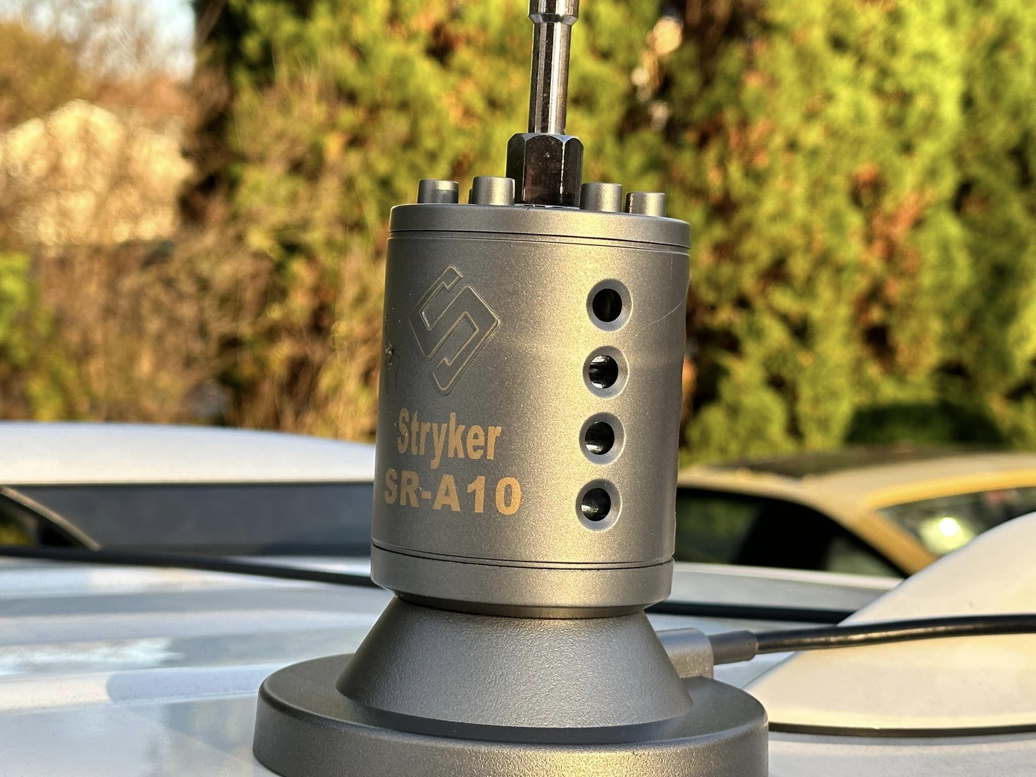 Stryker SR-A10 Magnetic Mount CB Antenna (photo courtesy of Dave White)